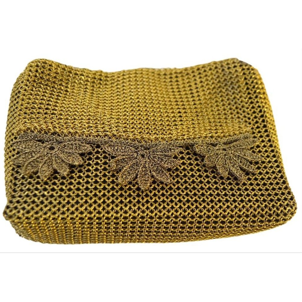 Ultimo Gold Chain Link Clutch